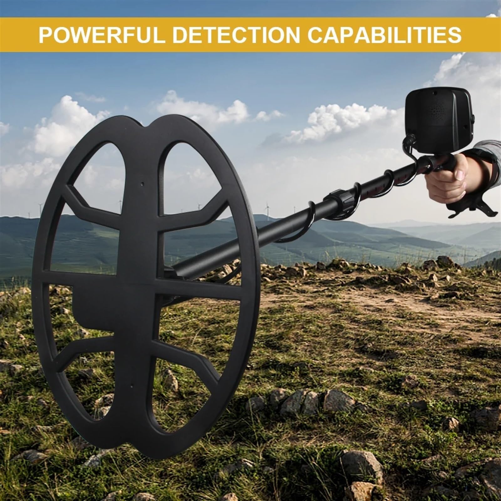 Metall Detektor Professionelle Unterirdischen Tiefe Gold Schatz Hohe Frequenz Punkt Erkennen Handheld zur Goldsuche