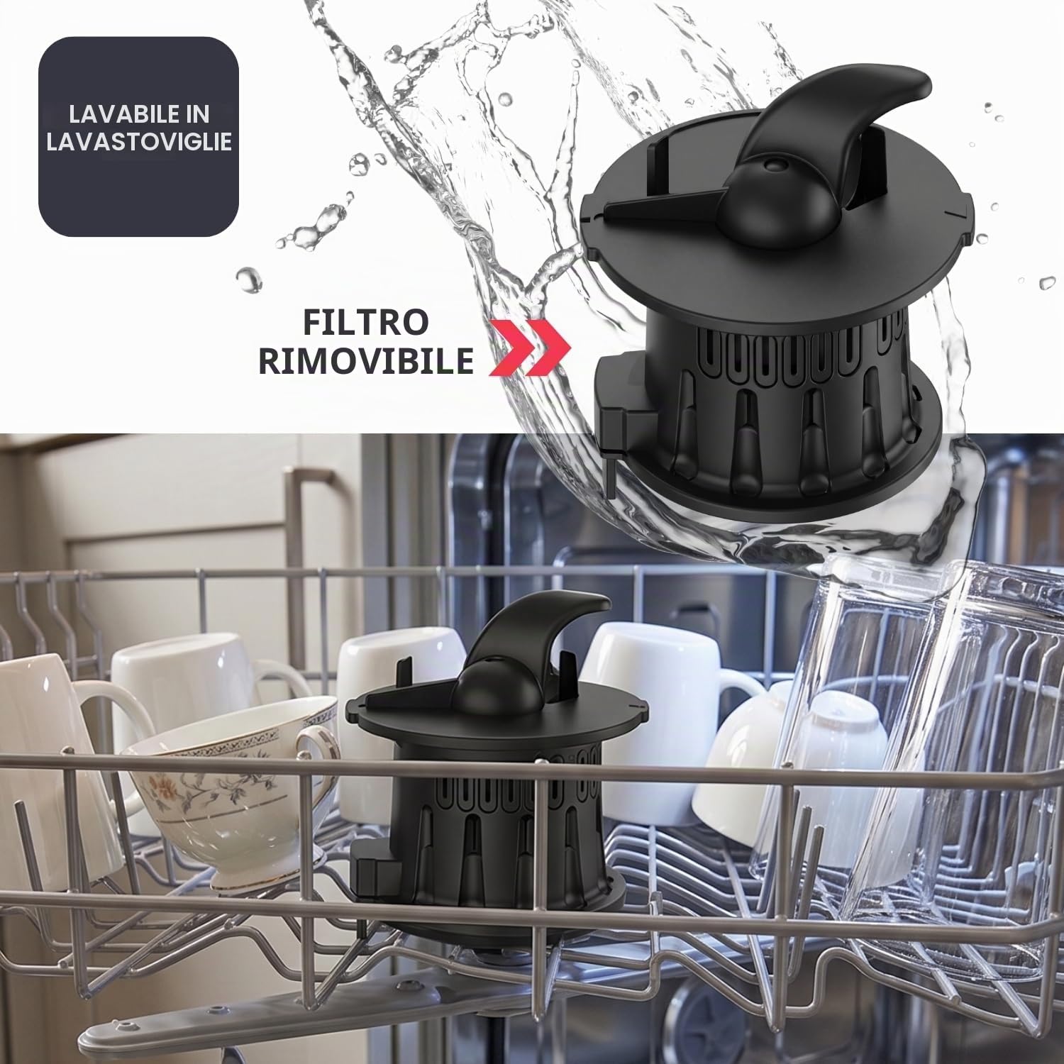 Black+Decker - Estrattore Succo Frutta/Verdura | Bocca 110 mm | Spremitura a freddo | Antiossidazione | 800 ml succo / 600 ml polpa | Funzione Reverse | Filtro lavabile in lavastoviglie | Antiscivolo