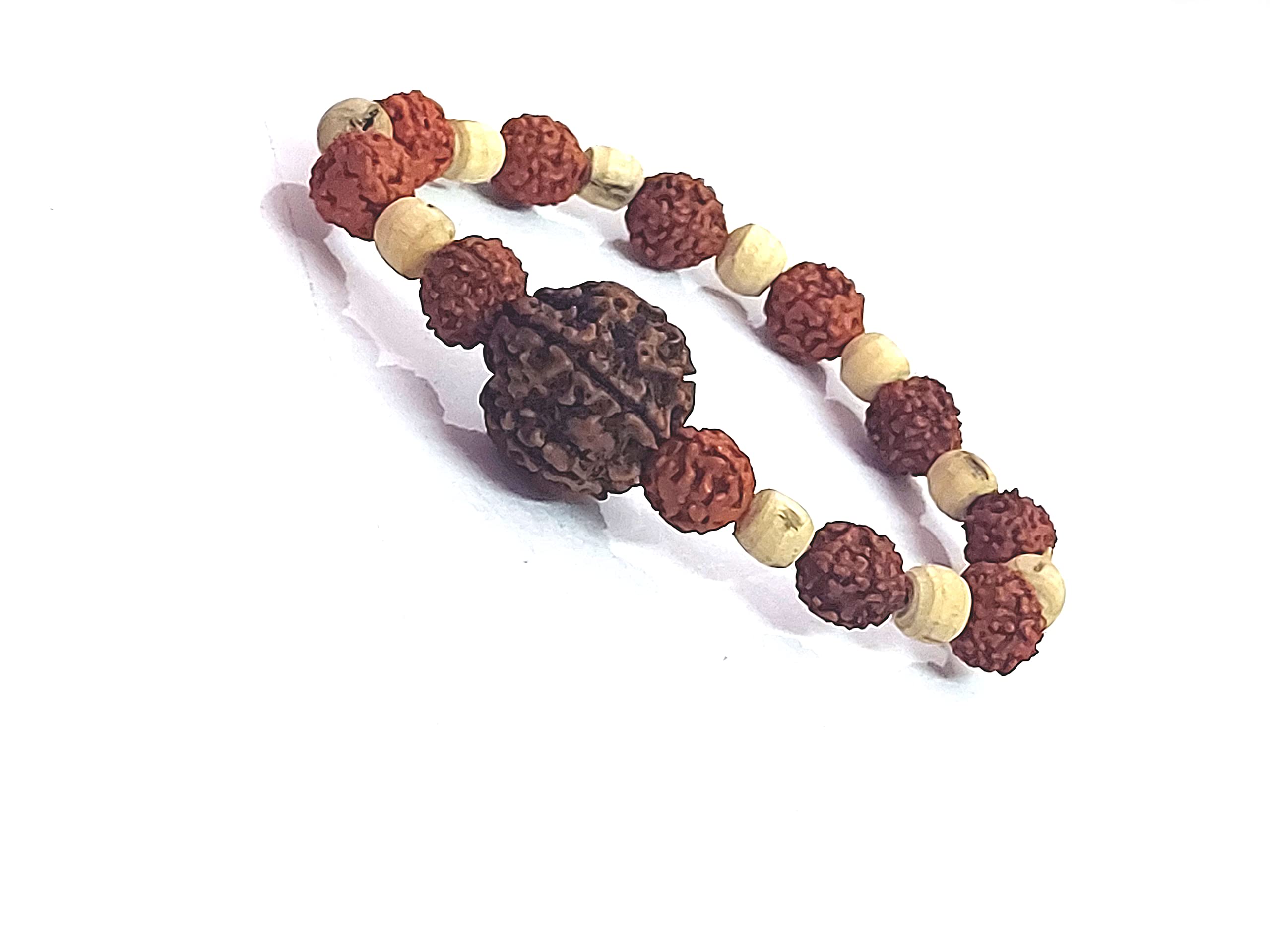 ASTROGHAR Natural Panchmukhi Rudraksh And Tulsi Beads Bracelet For Men and Women (B09CPSSV5S) Amazon Price History, Amazon Price Tracker