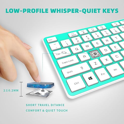 Miniatura 3 de Teclado USB con cable, cómodas teclas de chocolate silenciosas, teclado de computadora con cable ultradelgado duradero (QWERTY) para PC, Windows