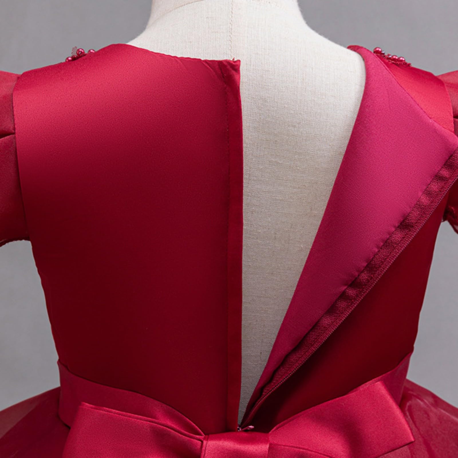 Vestito da ragazza da principessa in tulle con fiocco per bambini a più livelli festa di compleanno matrimonio damigella d'onore abiti da ragazza di fiori abiti da festa formale ballo di fine anno