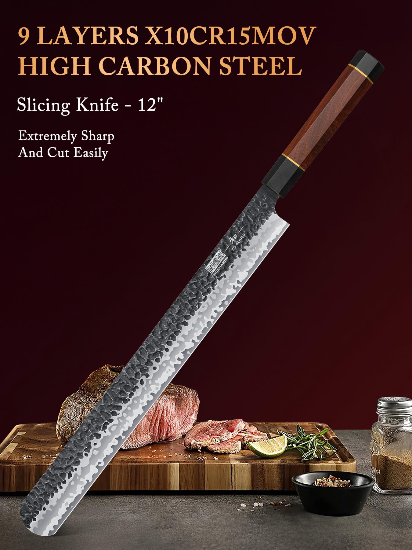 HOSHANHO Brisket Slicing Knife - Japanese Carving Knife -5