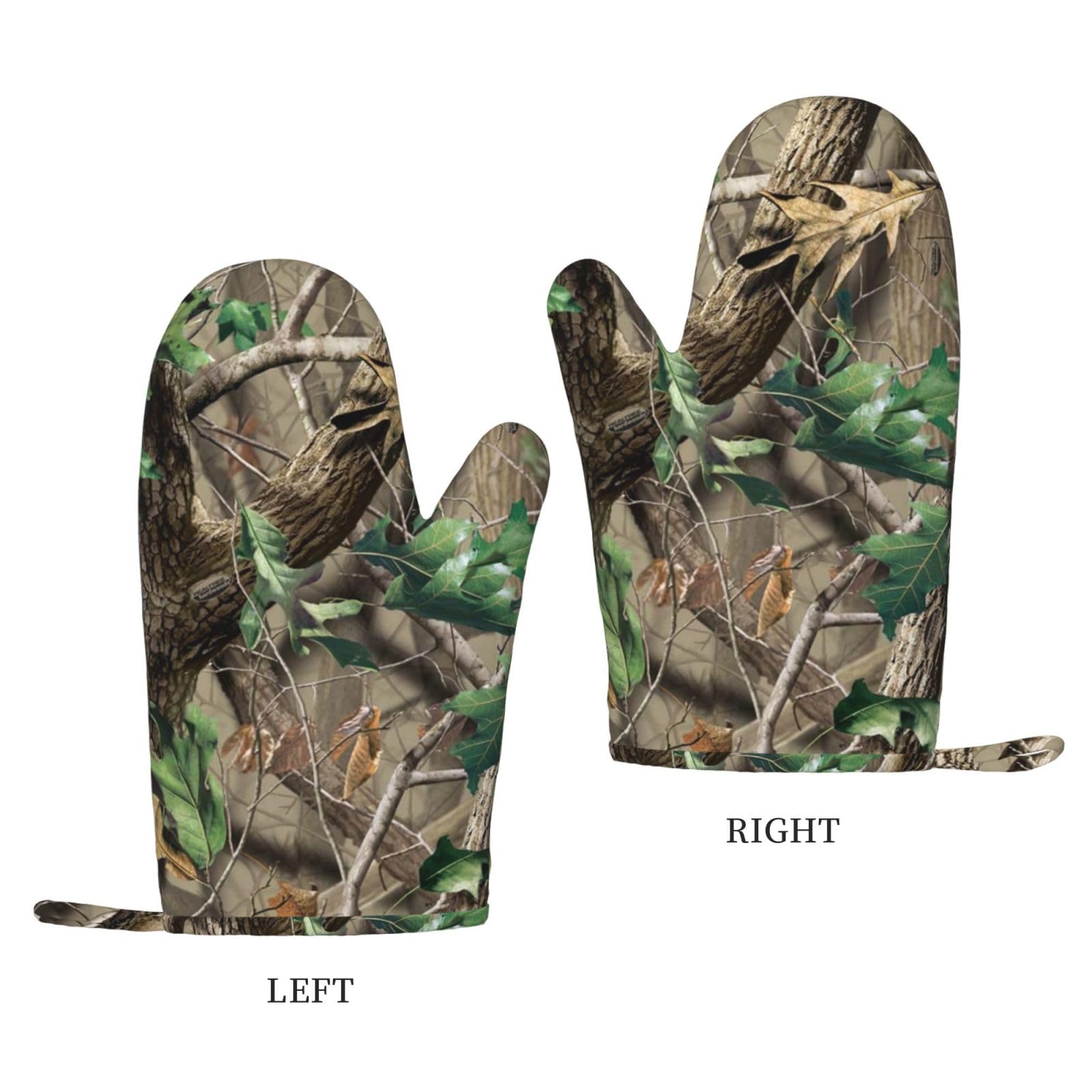 Hardwoods Gants de cuisine en silicone avec imprimé camouflage Vert
