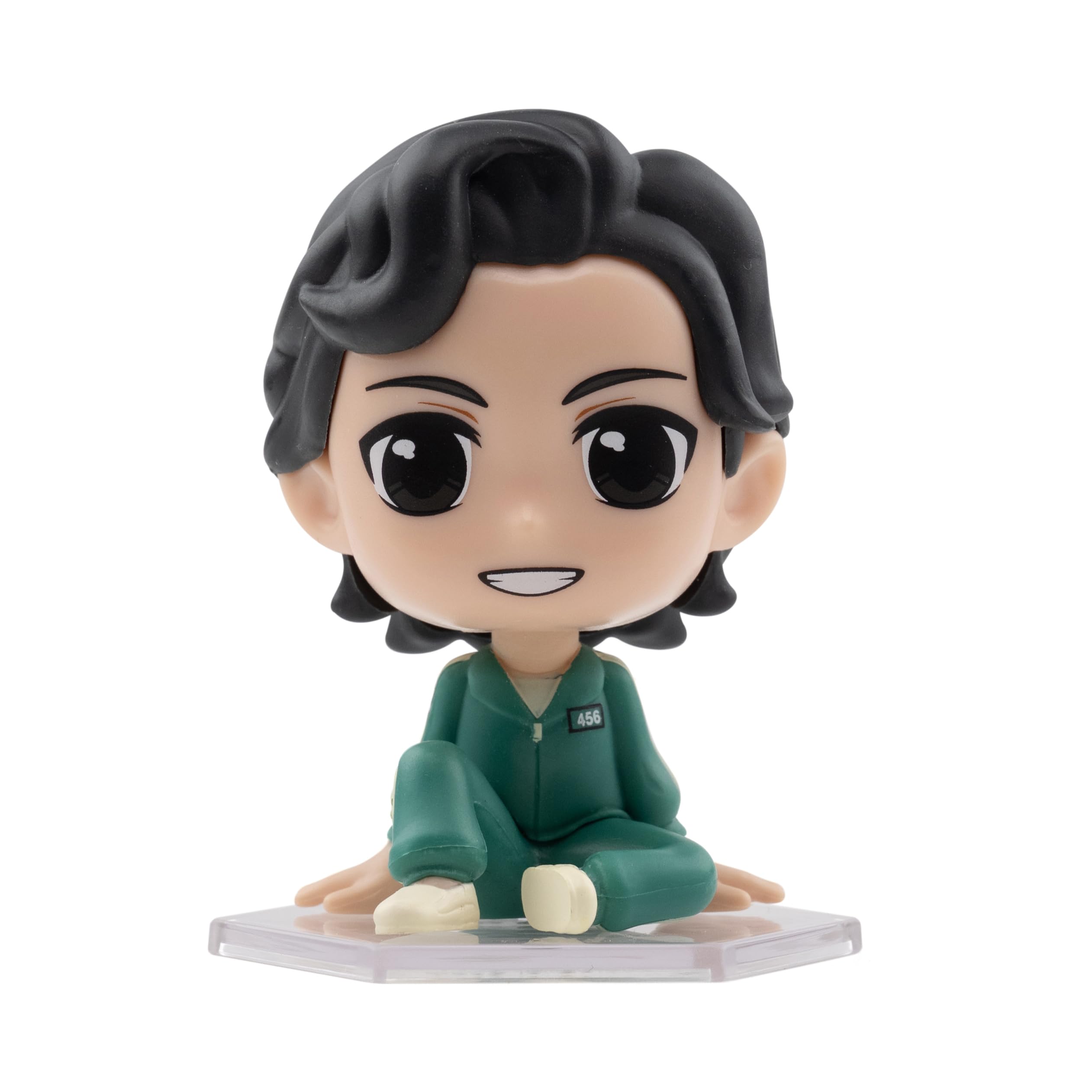 YuMe Squid Game Bobble Head - Seong Gi-Hun 2.5" Mini Figure Collectable in Hero Window Box | Officially Licensed Netflix Merchandise | Toy Gift for Kids, Adults & Series Fans | Collect All 4 Figures