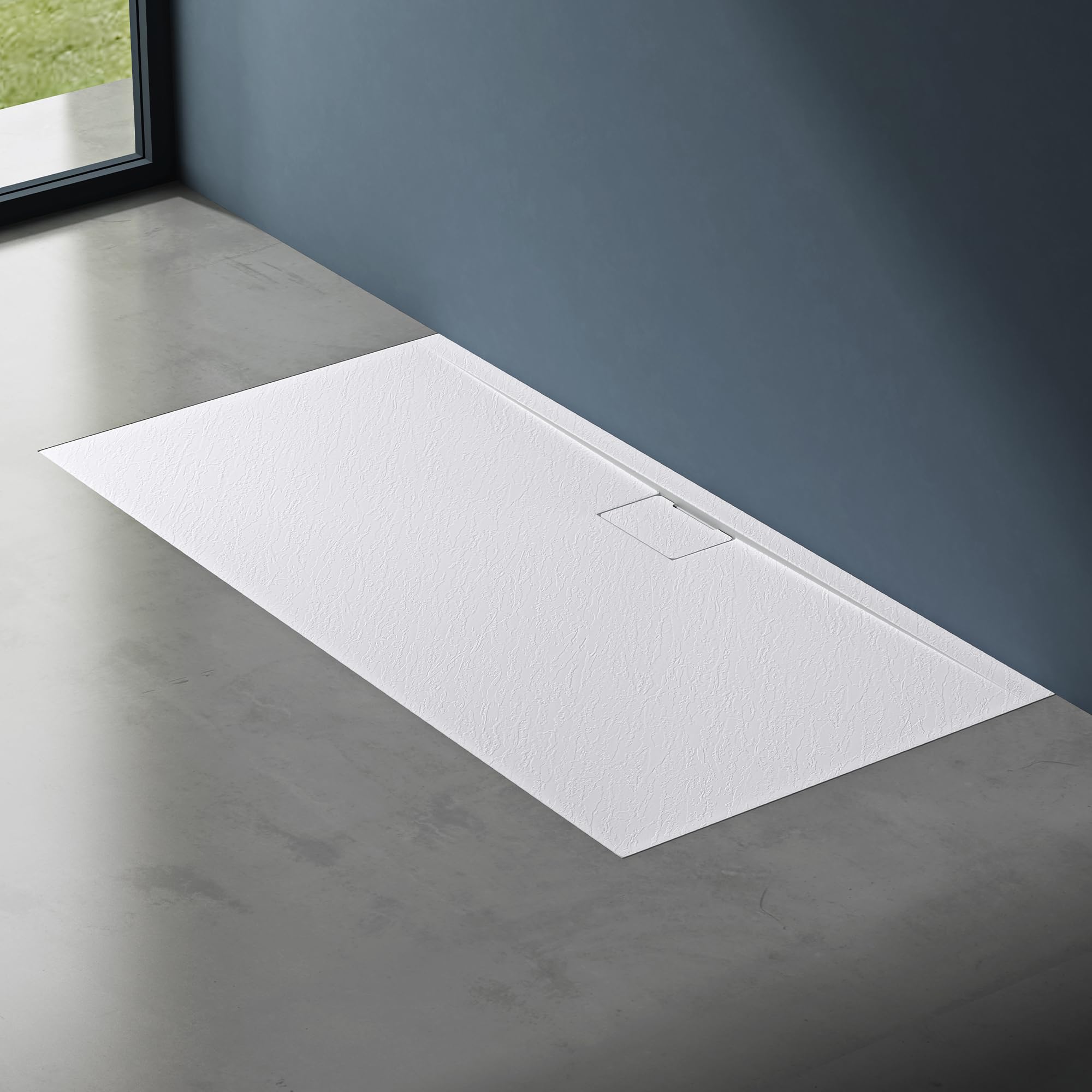 doporro Piatto Doccia Rettangolare 70x160x3 cm con Superficie Antiscivolo