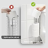 Vista 4 de Soporte de papel higiénico negro, soporte de rollo de papel higiénico montado en la pared sobre el tanque, soporte de pañuelos de camping negro mate