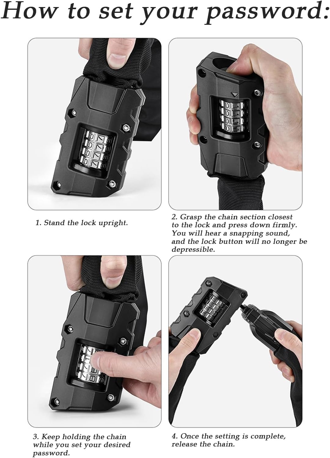 電動スクーターロック | 高耐久 3フィート 盗難防止 自転車アクセサリー 電動自転車ロック | シティ 山 ロード 旅行 アウトド