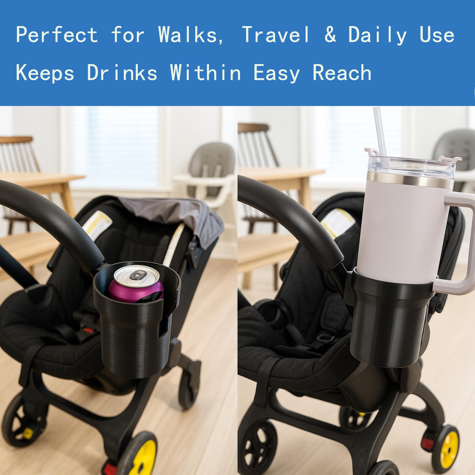 cup holder for doona stroller Wide-Fit Compatible with Car Seat & – Holds Stanley, Bottles & Cans, Lightweight Clip-On Drink Holder Attachment, No-Tool Installation : Baby Bassdash SwimPanfish Hard Swimbaits feature-lightweight Color:DEEPER RANGE  765-LIVE WAKASAGI SILVER(S/S) Stroller cup holder for