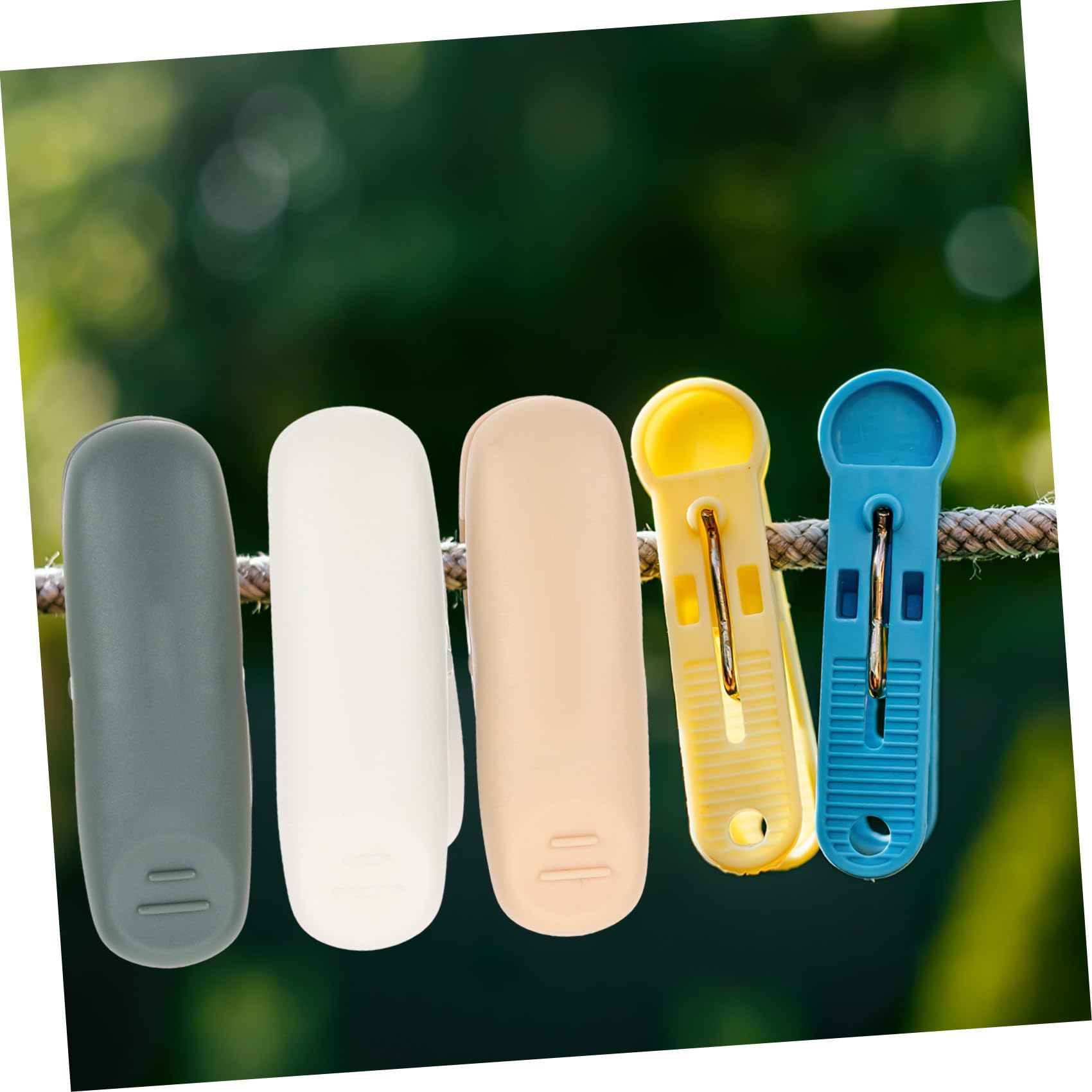 Zerodeko 45pezzi Mollette Antivento Plastica Per Bucato Clip Multiuso Per Asciugare Biancheria Per Interni Ed Esterni Di Colori