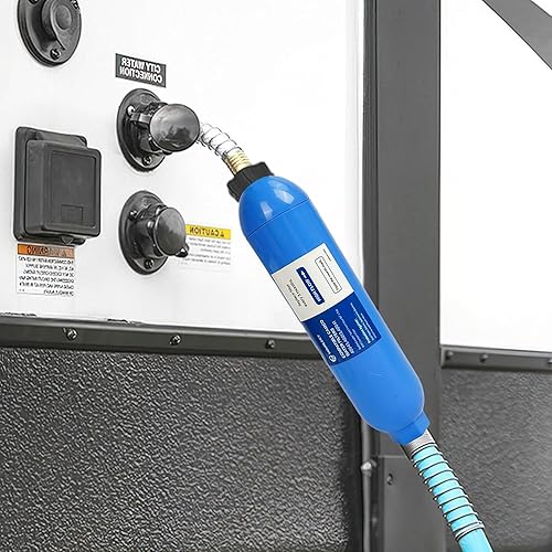 Miniatura 7 de Hourleey Paquete de 2 filtros de agua en línea para caravana, reduce el mal sabor, olores, óxido, fluoruro, cloro y sedimentos en agua potable,