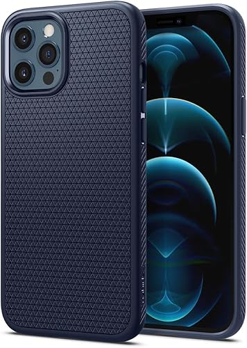 Vista 315 de Spigen Liquid Air - Funda diseñada para iPhone 13 Pro Max (2021), color negro mate