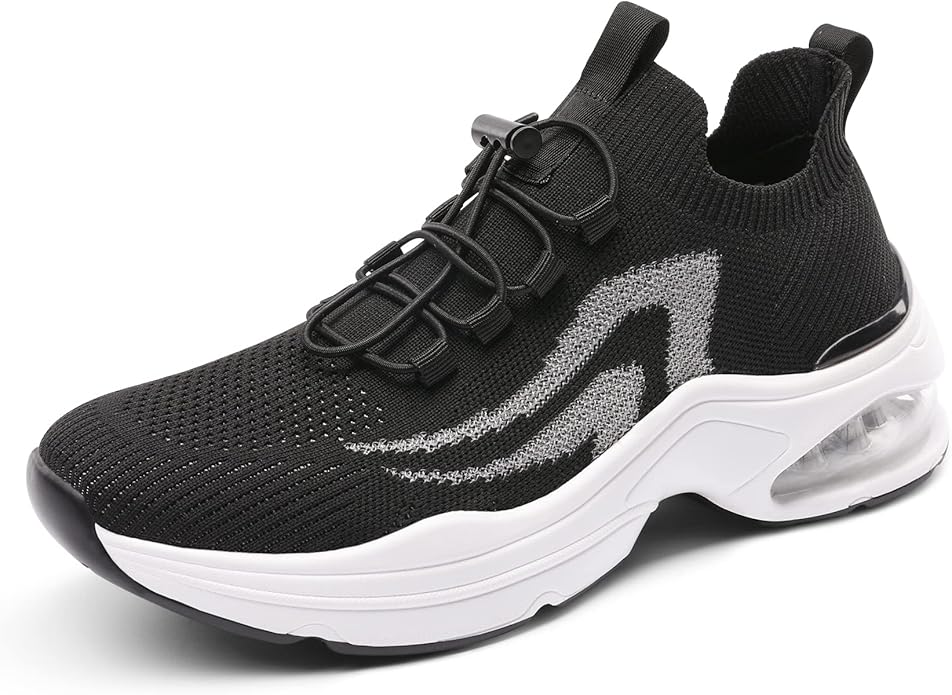 DREAM PAIRS Women's Walking Sneakers, Slip-on Air Cushion Slip Resistant Tennis Shoes - Breathable Upper - Removable Insole - Casual Gym Workout Nurse Restaurant Work Shoe