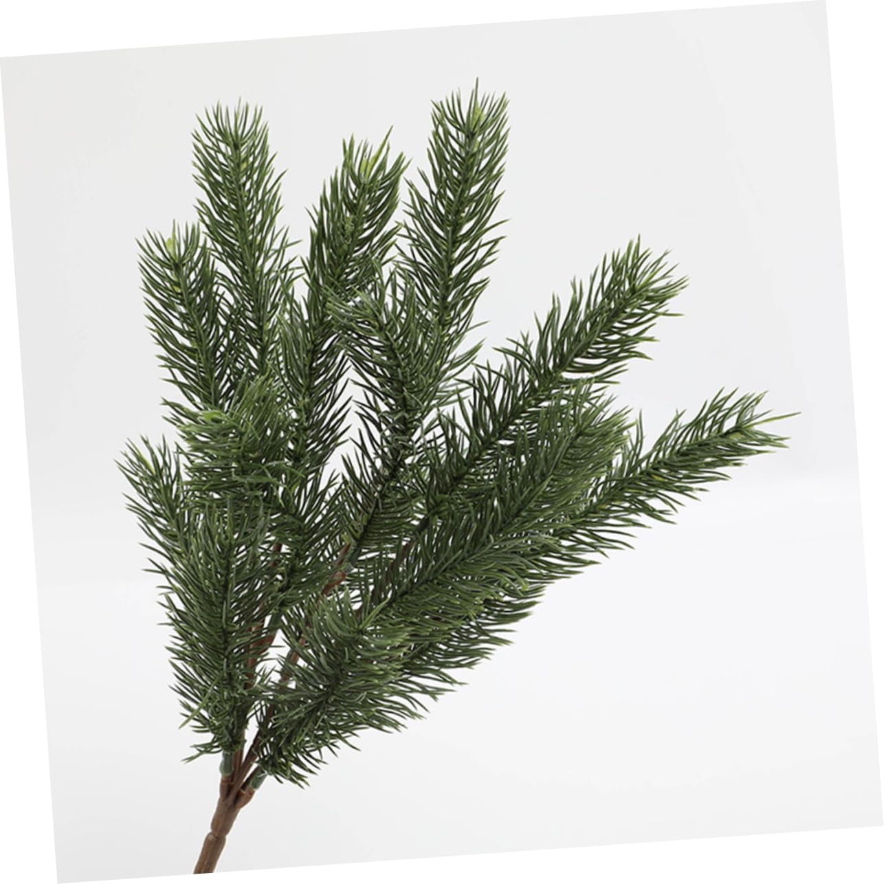 Zerodeko 2 Sätze Künstliche Tannennadeln Grün Künstlicher Tannenzweig Gefälschte Pinienpicks Künstliche Kiefernnadeln Groß Weihnachtszweigdekorationen Baum Laub Klein Green Pu 3 Stücke * 2