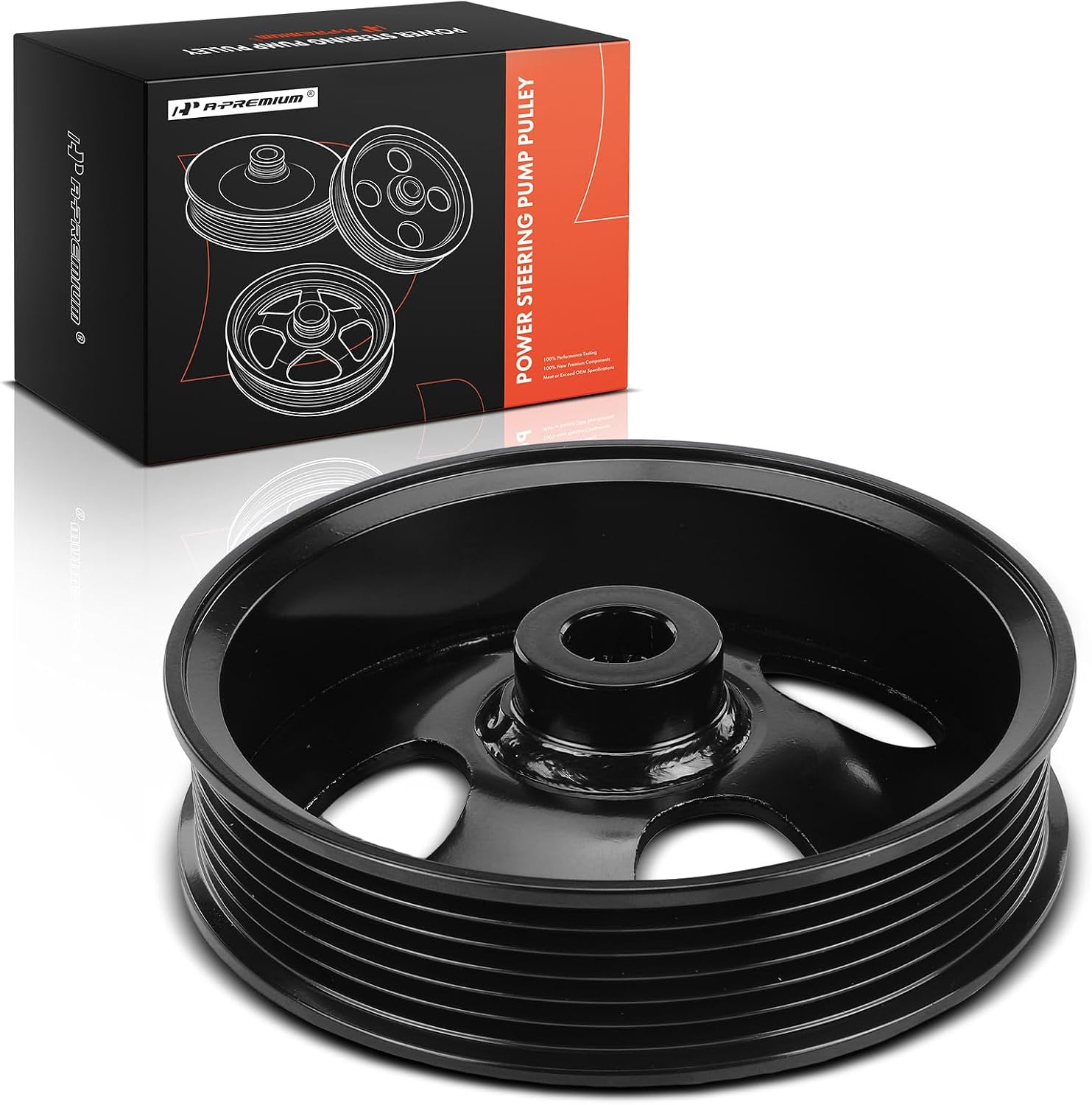 A-Premium Power Steering Pump Pulley, Compatible with Toyota