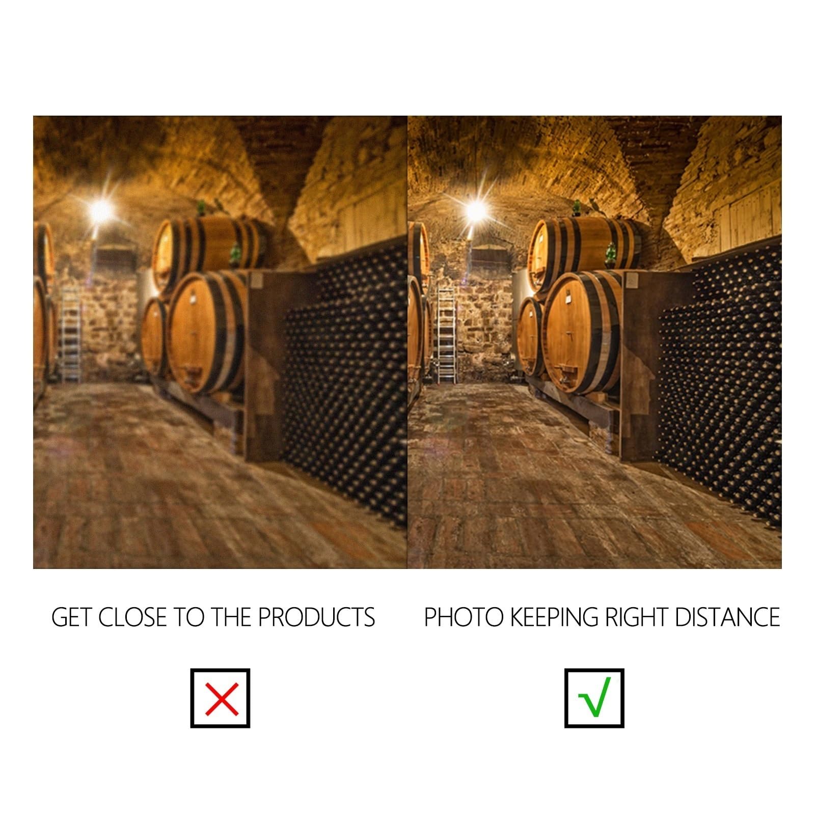 YongFoto 3,5x2,5m Vinyle Photographie Toile de Fond Cave ?vin souterraine Barils en ch?e Bouteilles ?Helle Plancher de Bois Grunge Fond de Studio Photo vidéo Photo Shooting
