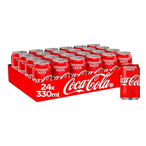 Coca Cola Classic Can Cola, Tray 330 ml (Pack of 24) - Cola, Tray - 330 ml (Pack of 24)
