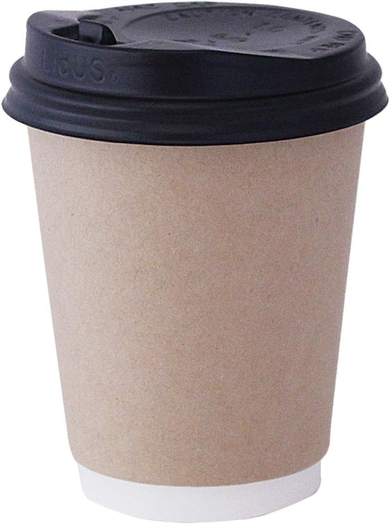 Amazon | 二重断熱紙コップ【8/12/14/16オンス 280/350/400/500ml】 黒