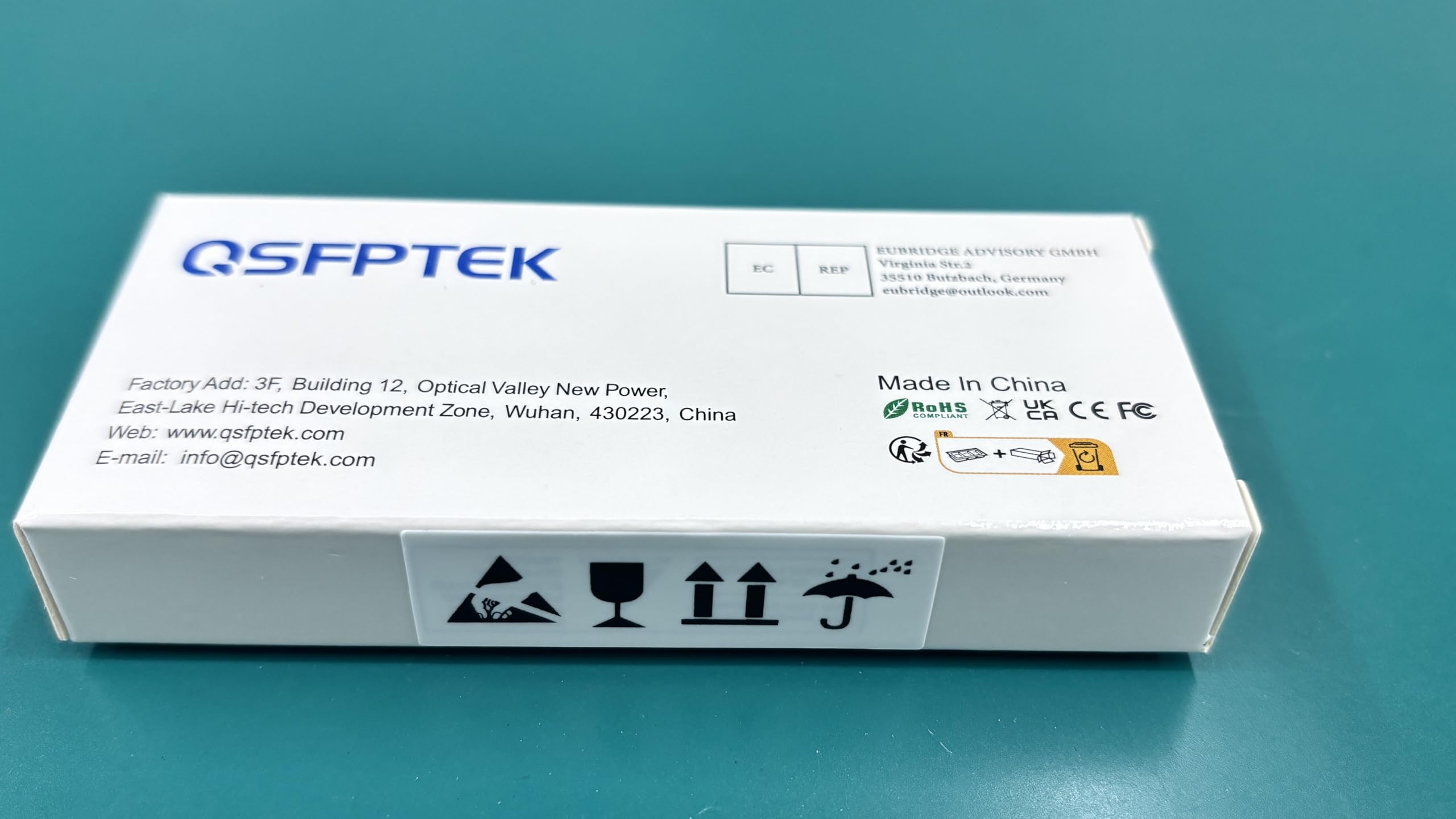 QSFPTEK 10GBASE-LR SFP Module 10G 1310nm 10km DDM LC Mini-GBIC per Cisco SFP-10G-LR Ubiquiti UF-SM-10G