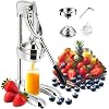 Hand Press Juicer Machine, Stainless Steel Orange Juice Squeezer — Juicers deal
