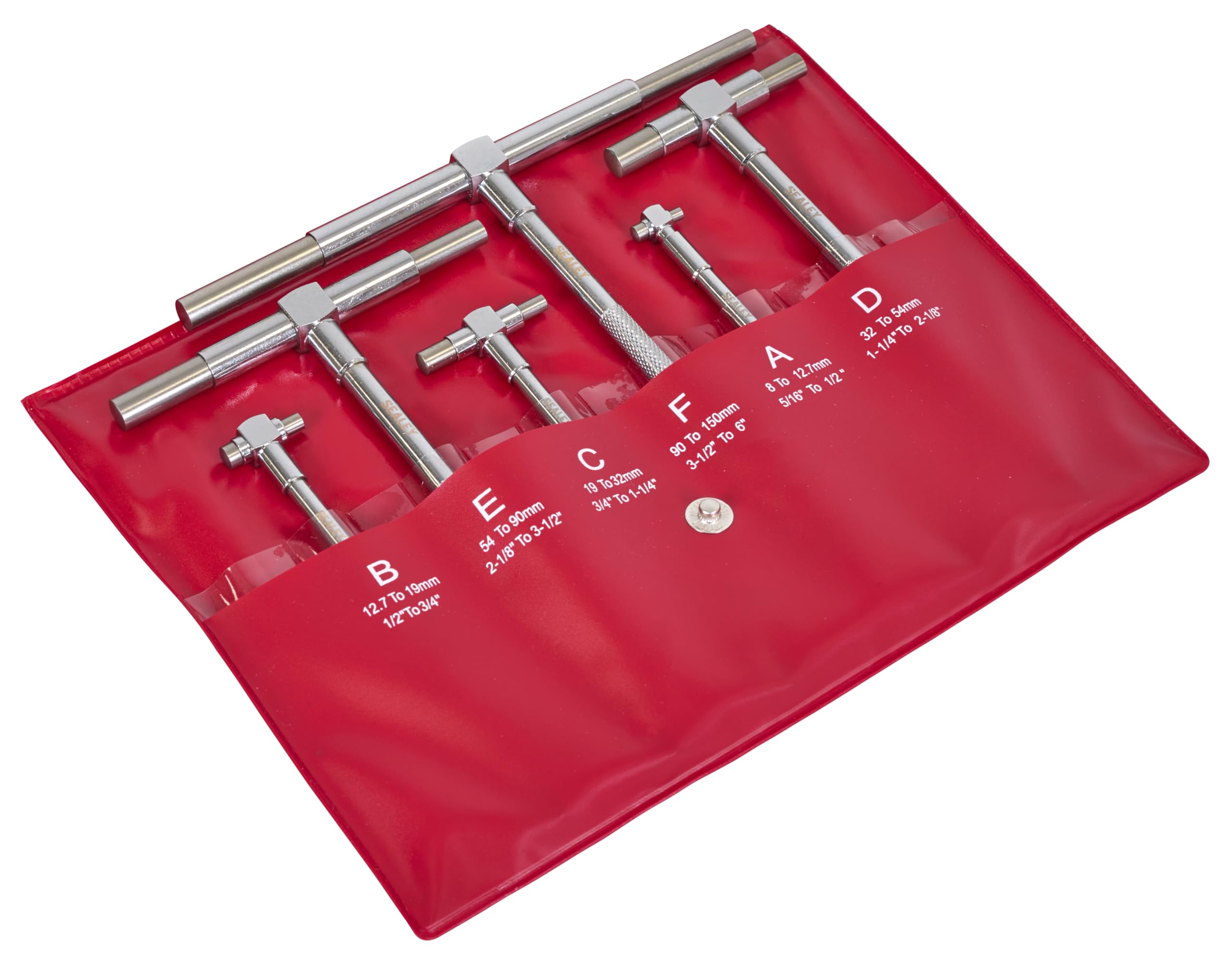 Sealey Ak10115 télescopique Alésage Jauge Lot de 6