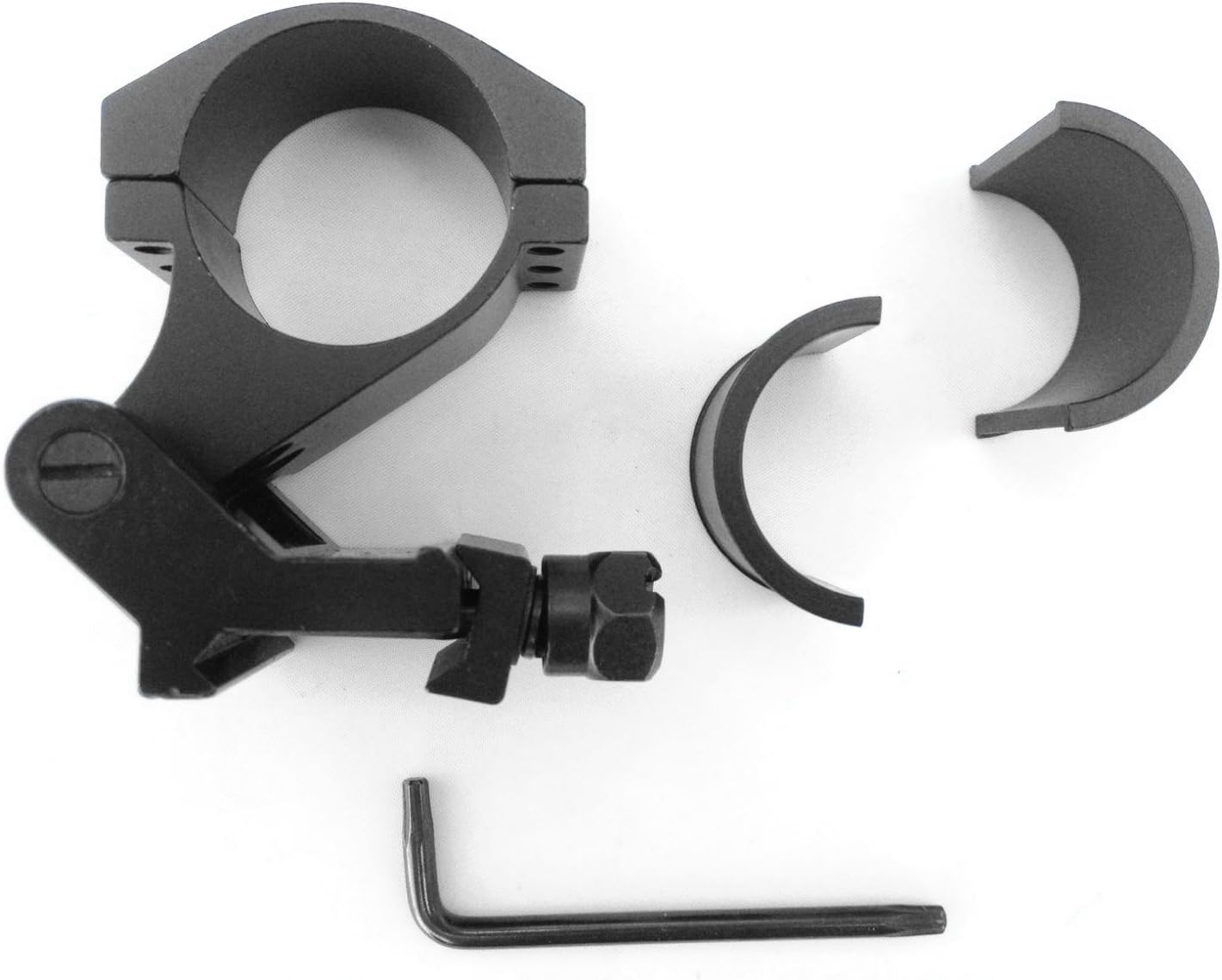Ade Advanced Optics Quick Flip to Side 90-Degree 30mm/1-Inch Tactical QD Pivot FTS Mount with 1-Inch Inserts for Aimpoint/Eotech/Magnifier/Scope 3x 4x 5x with Standard Screw Base