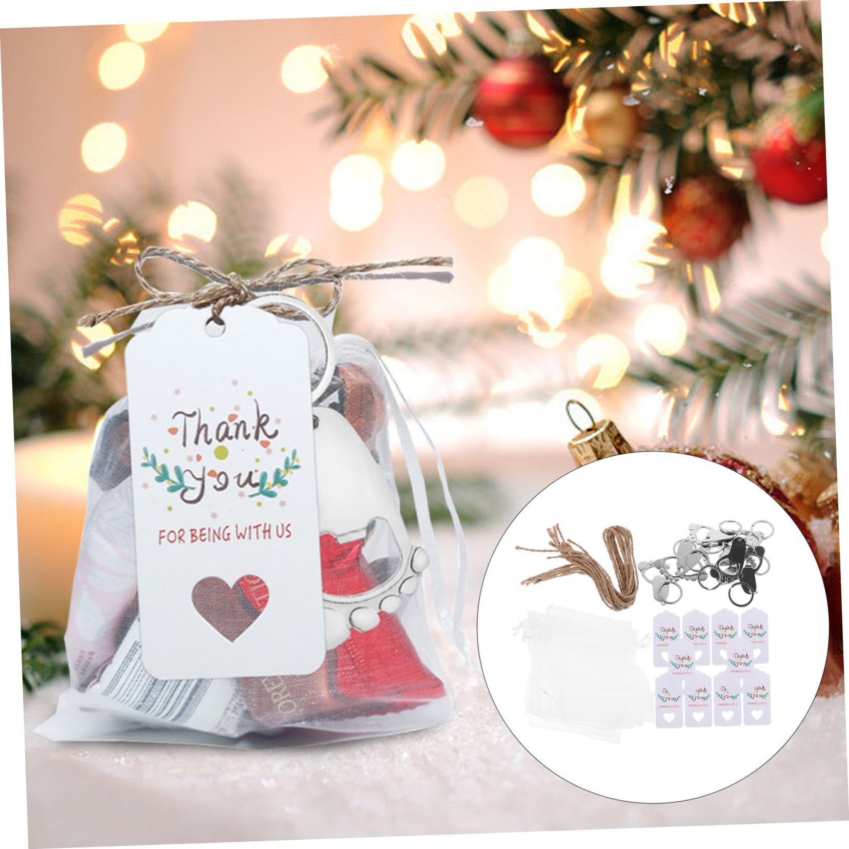 Alipis Babyparty Gastgeschenke 10 Stück Silber Metall mit Karten