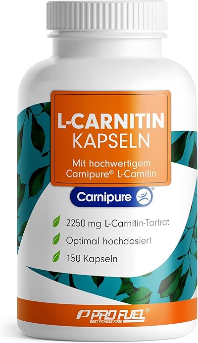 L-Carnitin hochdosiert 2250 mg - 150 Carnipure® L-Carnitin Kapseln mit Carnitin-Tartrat - Premium-Rohstoff Carnipure® von Lonza - laborgeprüft mit Zertifikat - 100% vegan