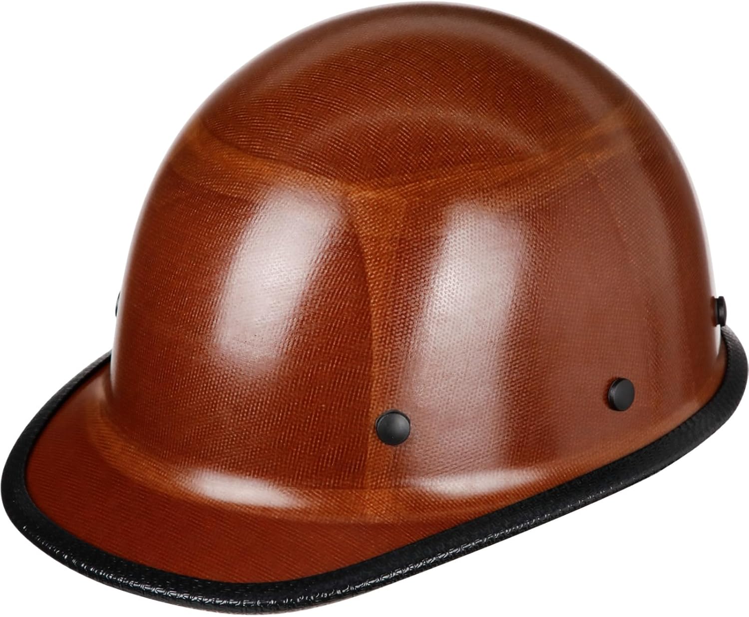 Fiberglass Hard Hat Phenolic Resin Safety Full Brim Helmet with Suspension Lamp Bracket and Cord for Men Women Construction Workers, Radiant Heat Loads up to 350f