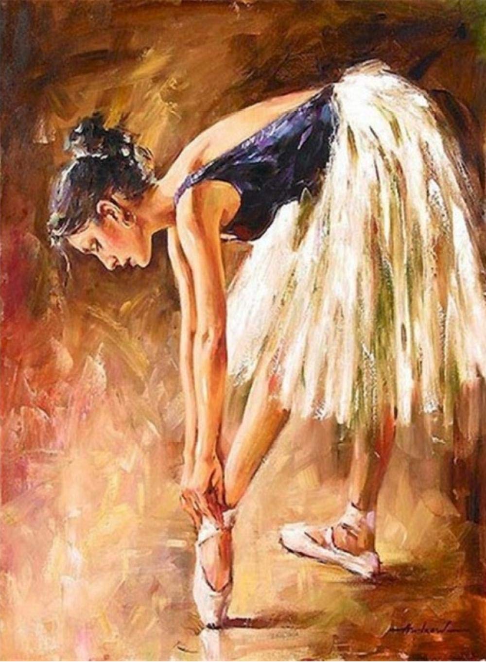 Peinture à l'huile moderne de danse dessin artistique mural de luxe