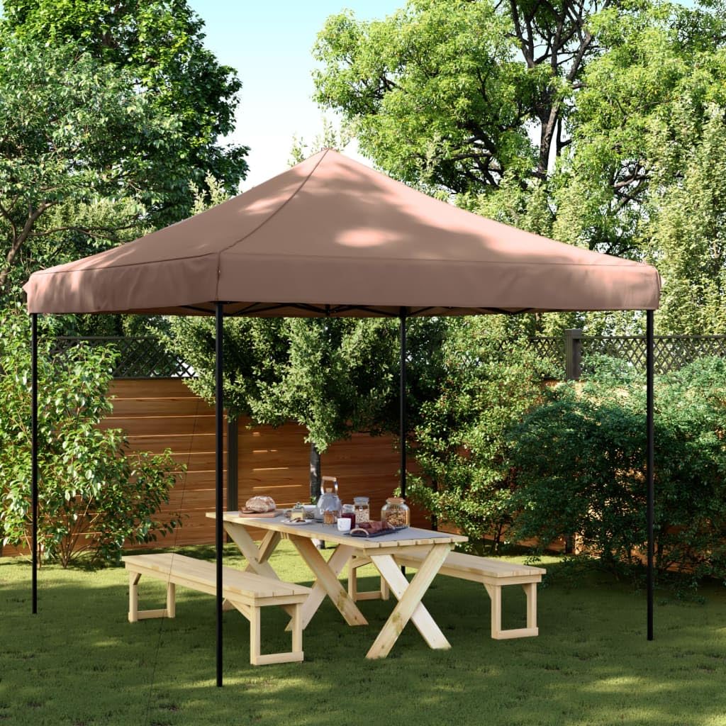 Pop Up Partytent VidaXL Taupe Paviljoen Klein Kopen? | Vergelijk De Beste Pop-up Feesttent 440x292x315 Cm