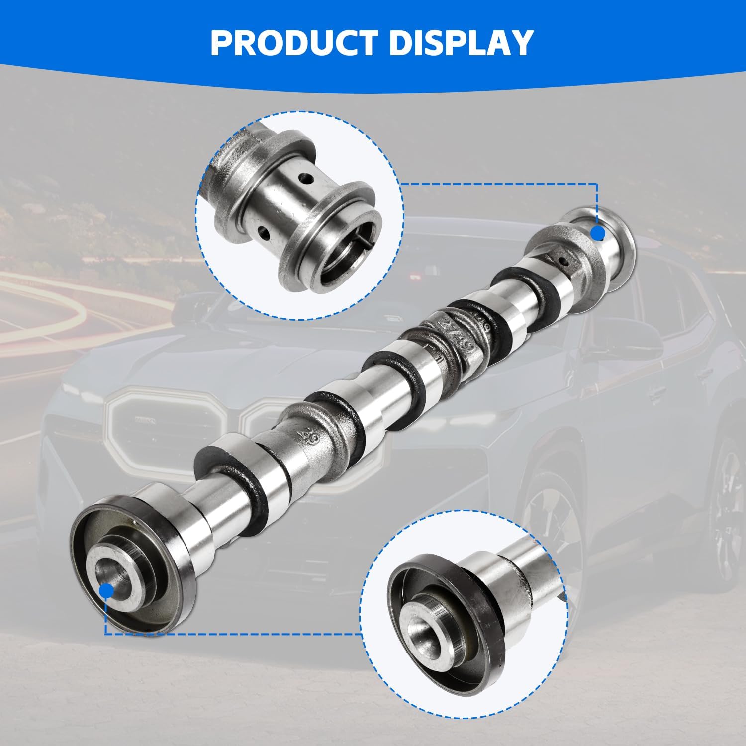 5184380AG 5184380AF New Right Side Intake Camshaft Replace Fits for Chrysler 300 3.6L, for Jeep Grand Cherokee Wrangler 3.6L, for Dodge Avenger Challenger Durango 3.6L, With 1 Year Warranty