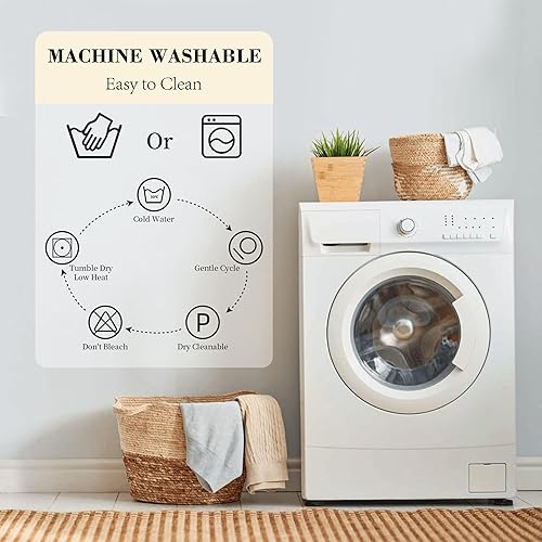 Miniatura 7 de Mantel con textura de espiga colorida de 60 pulgadas, mantel redondo de poliéster para picnic al aire libre, campamento y cocina, comedor, fiesta