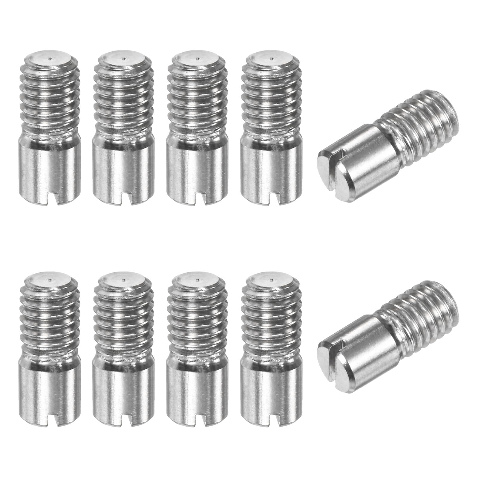 M METERXITY 10-Pack M5 x 12mm Slotted Cylindrical Pin Dowel