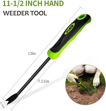 Hand Weeder Garden Tool, V-Shape Tip Weed Puller for Lawn