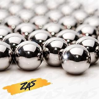 ZAS 144 Pcs - 6mm (0.236") High Precision 6mm Chrome. Made of Stainless Steel with Big Ball Bearings for Greater Durability and Precision