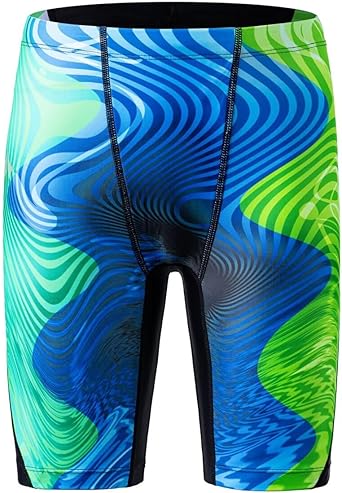 Boys Swim Jammers - Youth Kids Competitive Swim Team Suit Athletic Swimming Shorts Swimsuit UPF 50+