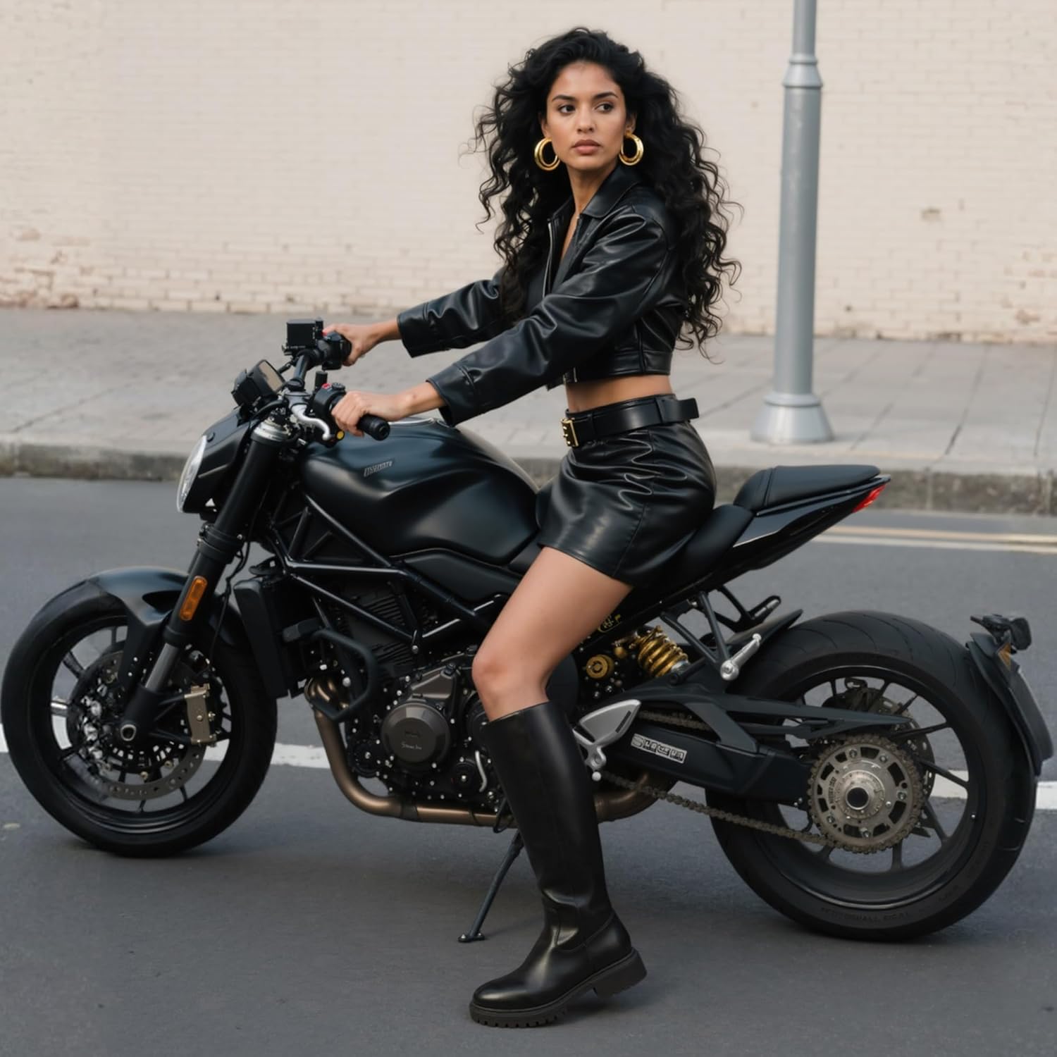 Knee High Boots for Women Round Toe Women's Fashion Tall Riding Boots Chunky Platform Long Flat Boot with Side Zipper Low Heel Block Fall Boot