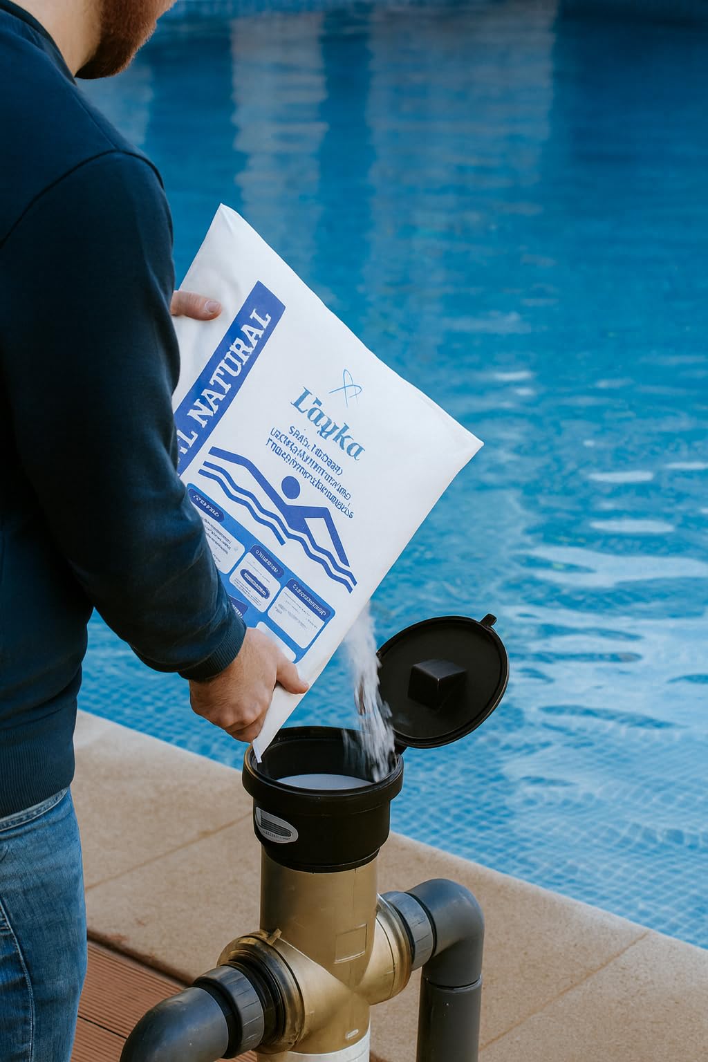 10 Sacos Sal para Piscinas 25 kg - Sal Piscina Cloracion Salina Layka - Agua Clara en Piscinas, SPA y Jacuzzis