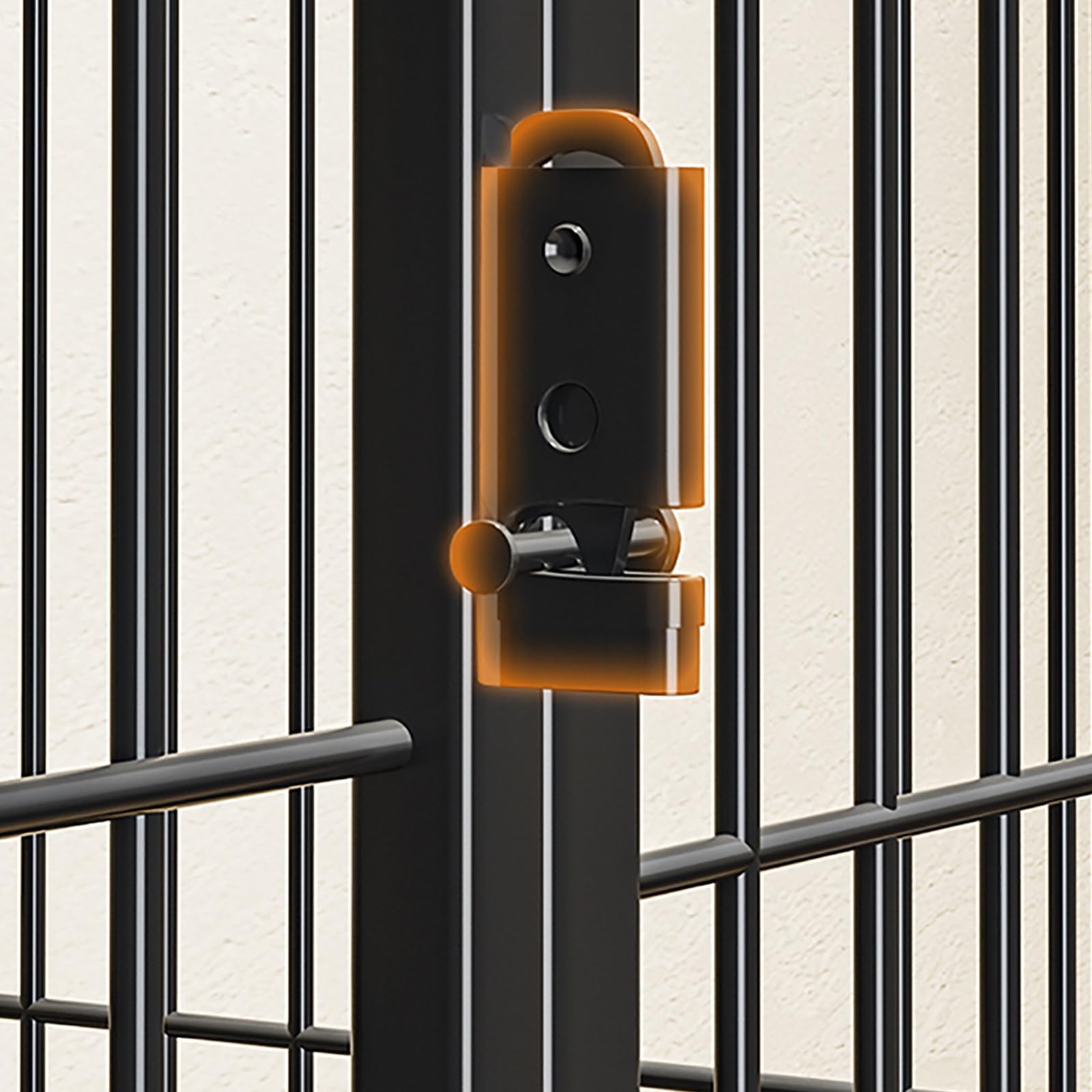 Gabbia per gatti grande, gabbia per animali domestici, gabbia per gatti in filo metallico, box giochi, cuccia per gatti da interno, fondo con rotelle, posizione di movimento libero, per 1-2 gatti