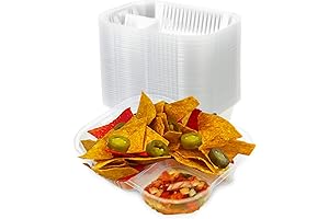 Fit Meal Prep 6x5 Plastic Nacho Trays for Movie Night