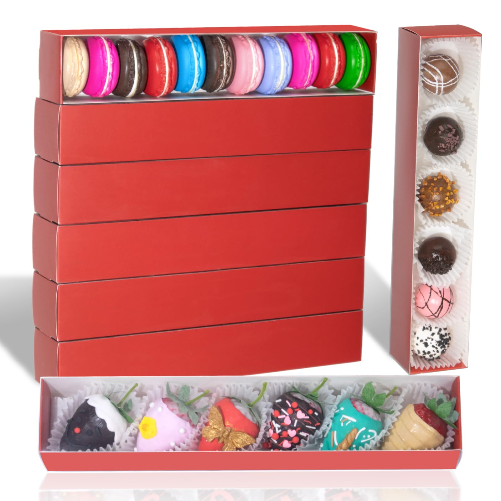 Chocolate Strawberry Boxes - 50 Pack -11 Chocolate Strawberry Boxes - 50 Pack -11