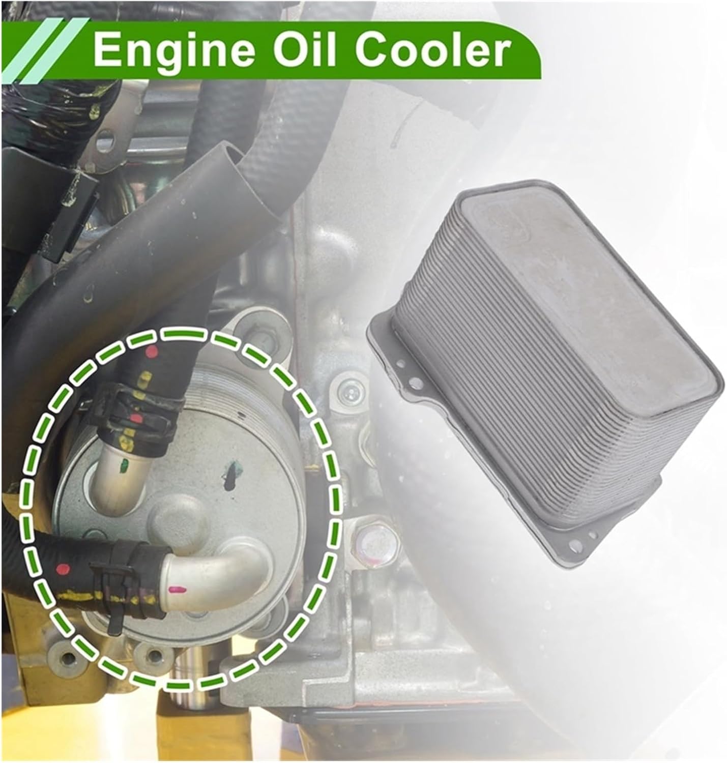 Car Engine Oil Cooler 11428583901 Compatible with BMW 340I 440I 540I 740I X3 X4 X6 Accessories