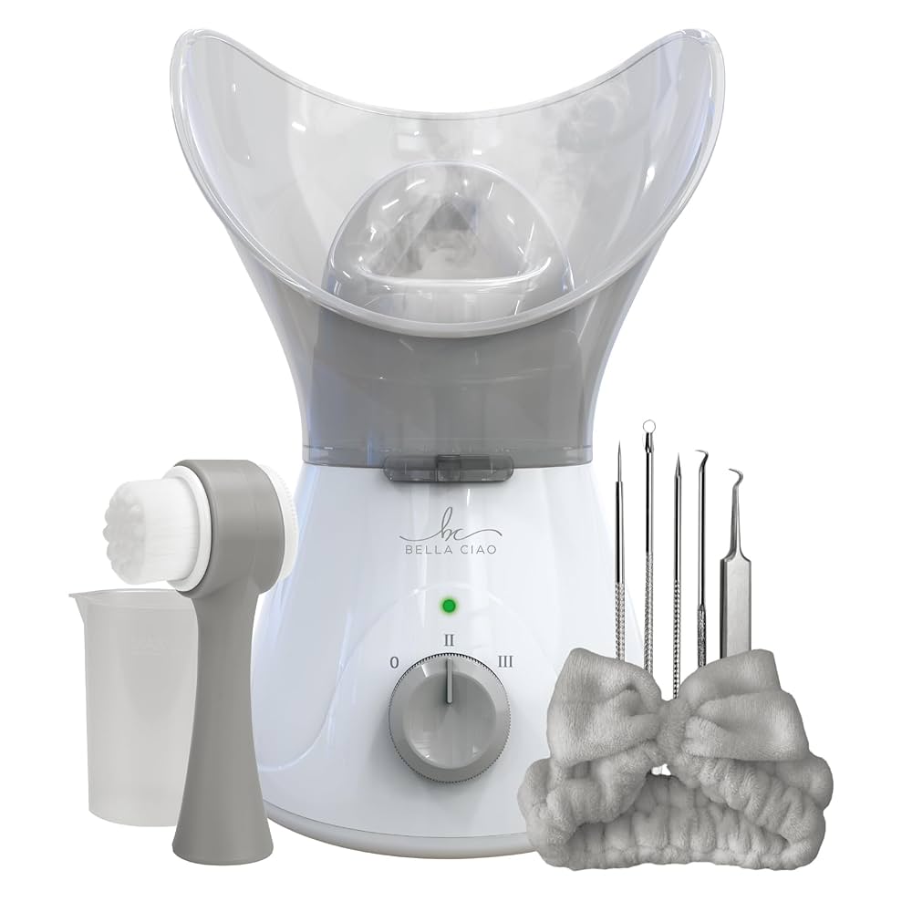ETBELLA FACIAL STEAMER ST-1 ホワイト SEVEN BEAUTY]＞ オゾンフェイシャルスチーマー ST-1 ホワイトの