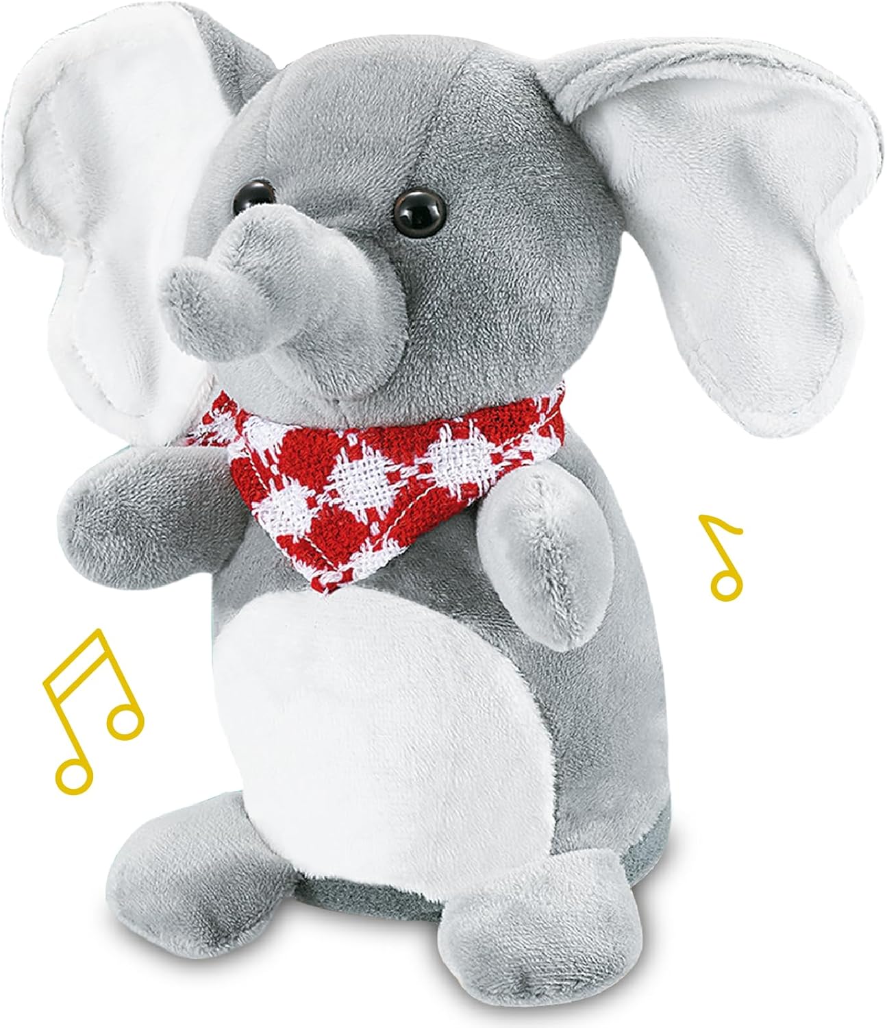 TOY Life Baby Toys for 6-12 Months, Newborn Baby Musical Talking Toys Talkback Plush Elephant, Infant Toy for Babies 12-18 Month, Stuffed Aminal for Toddler, Christmas Birthday Gifts for Grandkids