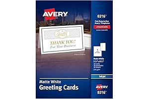 Avery Printable Greeting Cards with Envelopes, 5.5" x 8.5"