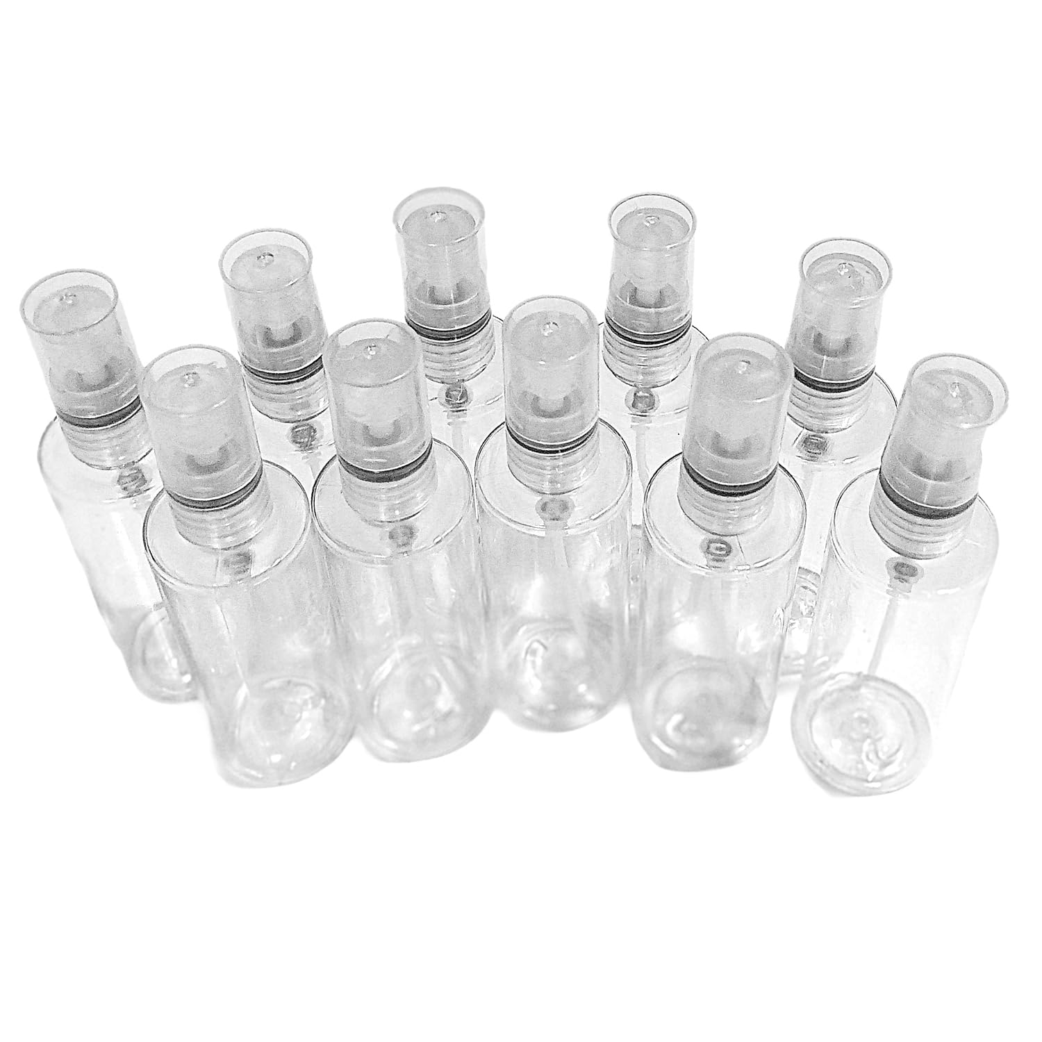 PET Empty 30 Ml Clear/Transparent Mini Pocket Pen Spray Bottles Refillable Bottle Sanitizer, Perfume, Attar, Lotion, Essential Oils, Aromatic Water, Blend (Set of 10)-image-24