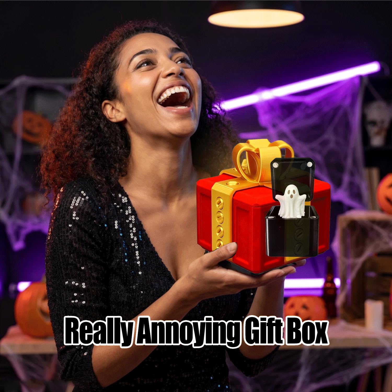The Annoying Present with Middle Finger, Annoying Gift Box, Gotcha Box, 3D Printed Boxes Inside Boxes, Middle Finger in a Box, Really Funny Prank Novelty Surprise Box for Gifts