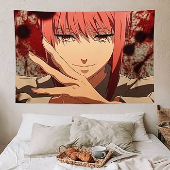 Amazon.co.jp: チェンソーマン マキマ タペストリー かわいいアニメ柄