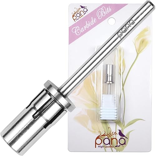 pana Loxo Silver Color Easy-Off Mandrel Bit 3/32Inch Shanks- For Nail Drill/File Made in USA