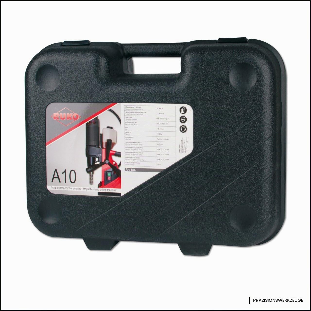 RUKO - Magnetständerbohrmaschine A10, 1.100 W, 220 V - 108010A, 35 mm